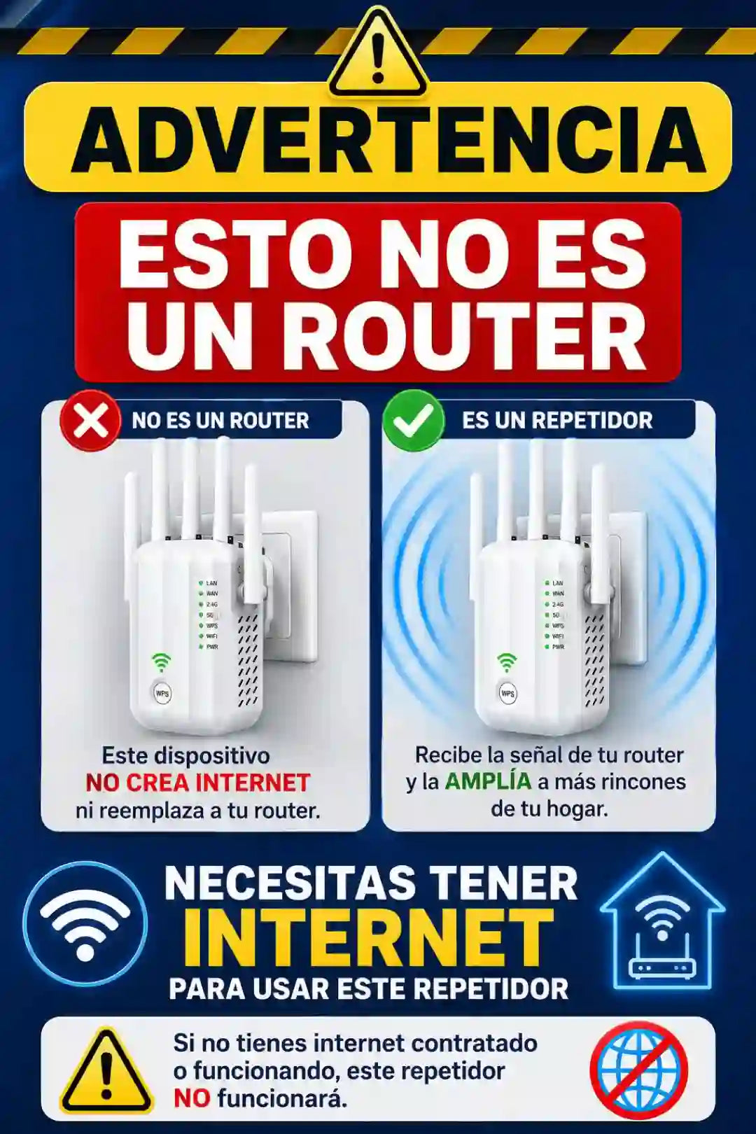 Amplificador de señal WIFI: Internet en cada rincón de tu hogar