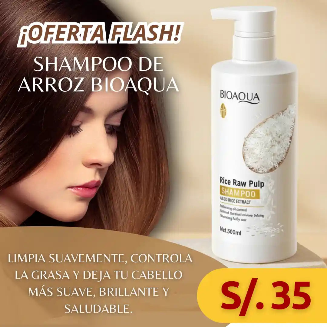 Shampoo de Arroz Bioaqua
