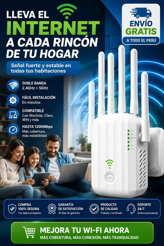 Amplificador de señal WIFI: Internet en cada rincón de tu hogar