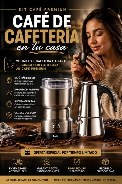 Molinillo + Cafetera Italiana