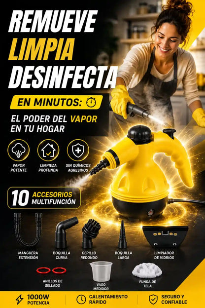 Limpiador a Vapor: Tu hogar limpio en pocos minutos.