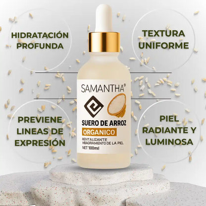 Kit Suero de Arroz Orgánico + Masajeador facial 3 en 1
