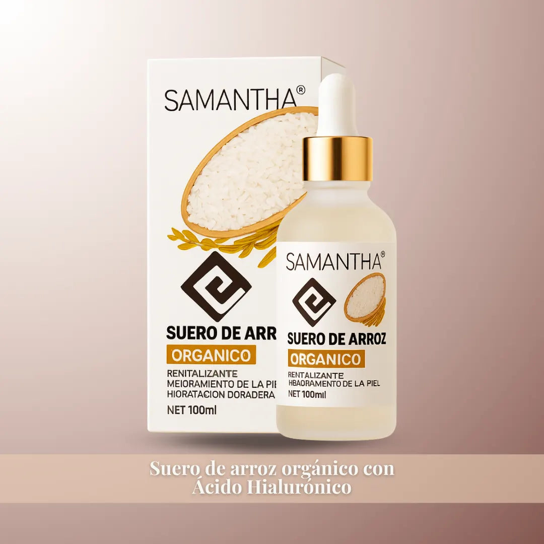 Kit Suero de Arroz Orgánico + Masajeador facial 3 en 1