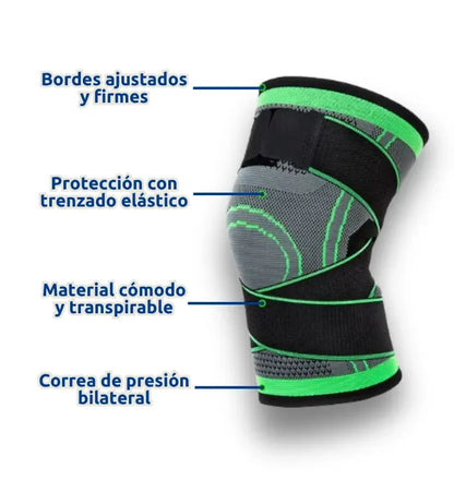 Dos rodilleras + Spray para el dolor articular (De regalo) + Parches para el dolor muscular (De regalo)